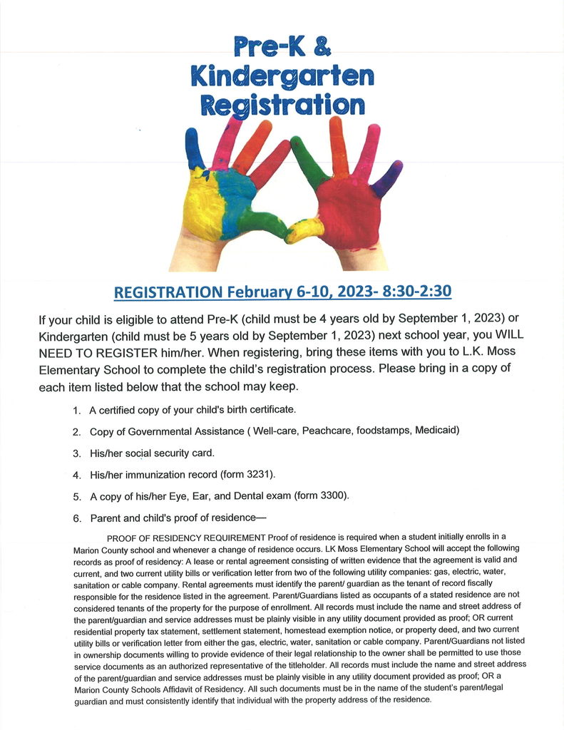 Pre-K Registration